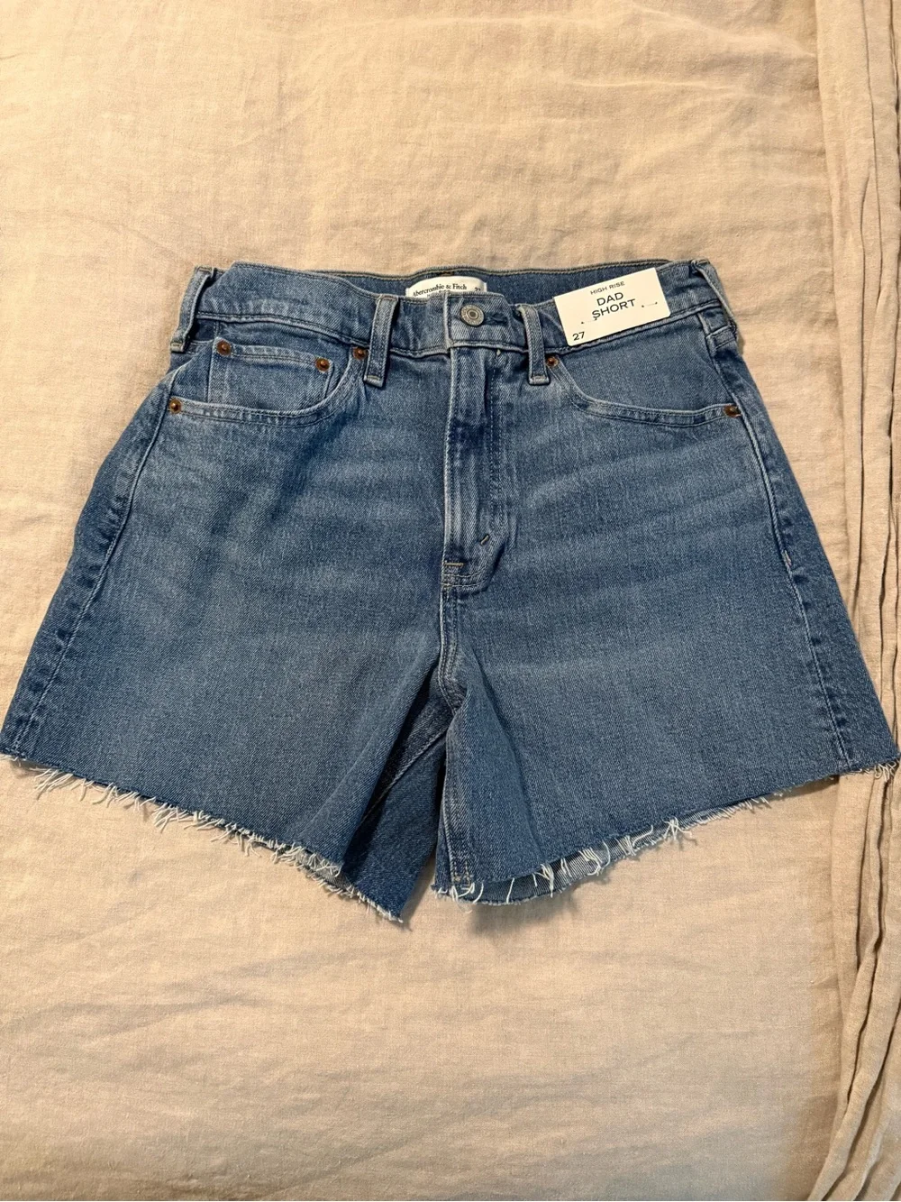 NWT High Rise Dad Shorts - 27